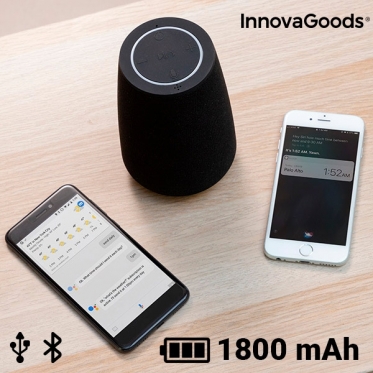 Bluetooth garsiakalbis, išmanus balso padėjėjas "InnovaGoods VASS", 1800 mAh