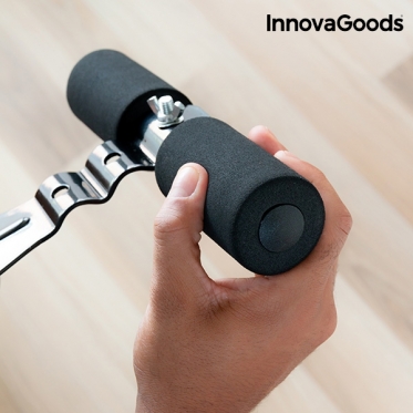 Prie durų montuojamas treniruoklis su pratimų lankstinuku "InnovaGoods"