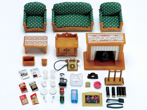 Prabangus svetainės rinkinys "Sylvanian Families"