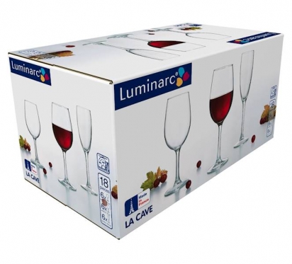 Stiklinių vynui ir šampanui rinkinys "Luminarc", 18 vnt