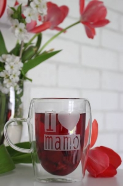 Dvigubo stiklo puodelis, 300 ml