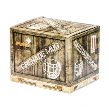 Granatos formos puodelis "Danger", 460 ml