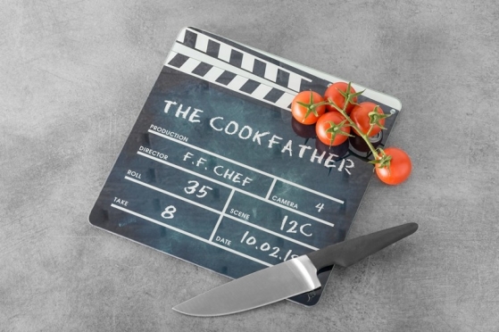 Stiklinė pjaustymo lentelė "Clapboard", 30 x 30 x 0,3 cm