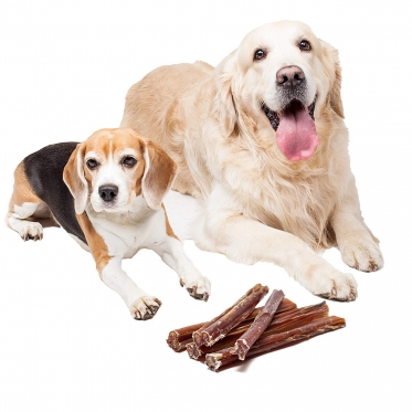 Džiovintų jaučių penių lazdelės "Natural Dog Treats", 5 vnt