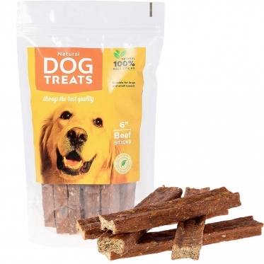 Jautienos mėsos lazdelės šunims "Natural Dog Treats", 300 g, 10 vnt