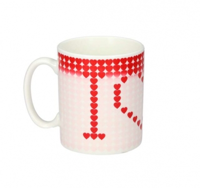 Spalva keičiantis puodelis "Širdelės", 300 ml