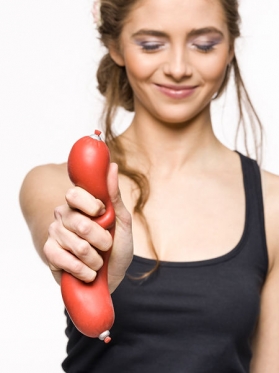 Antistresinė pieniška dešrelė, 18 x 4 cm