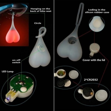Galinis žibintas dviračiui "Eggs"