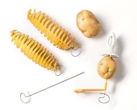 Spiralinė bulvių pjaustyklė