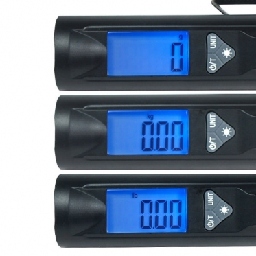 Elektroninės svarstyklės su LED žibintuvėliu, 15 x 3 x 3 cm