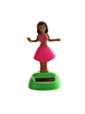 Figūrėlė su saulės baterija "Havajų mergina", 11 cm