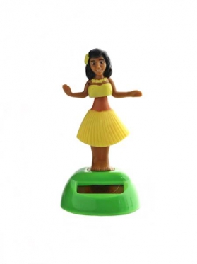 Figūrėlė su saulės baterija "Havajų mergina", 11 cm