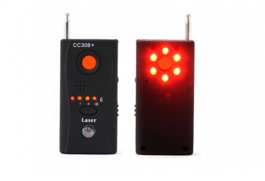 Radijo signalų ir slaptų stebėjimo kamerų detektorius "CC308 +"