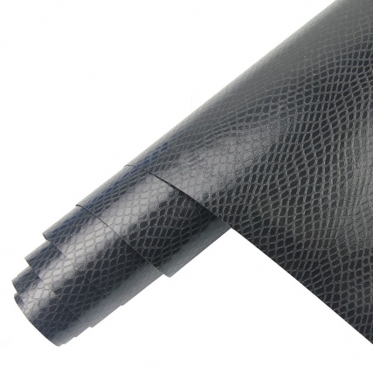 Krokodilo odos paviršiaus termoplastinė plėvelė automobilio kėbului, 1,52 x 0,1 m (juoda)