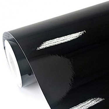 Blizgaus paviršiaus termoplastinė plėvelė automobilio kėbului, 1,52 x 30 m (juoda)