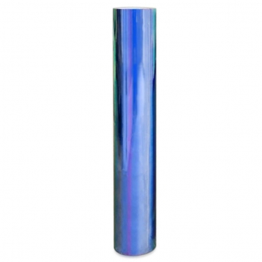Metalo imitacijos termoplastinė plėvelė automobilio kėbului, 1,52 x 0,1 m (mėlyna)