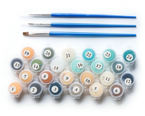 Tapyba pagal skaičius, paveikslas "Fat Mona Lisa", 50 x 40 x 2 cm