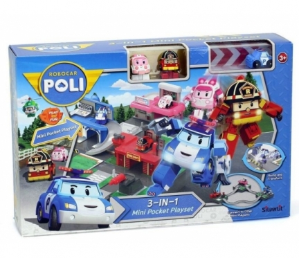 "Silverlit" kišeninis rinkinys "Robocar Poli trys viename"