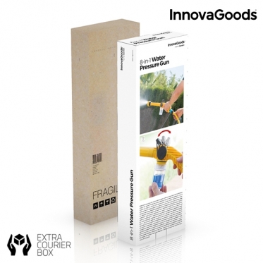 Aštuoni viename, aukšto slėgio vandens pistoletas su rezervuaru "InnovaGoods"