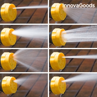 Aštuoni viename, aukšto slėgio vandens pistoletas su rezervuaru "InnovaGoods"