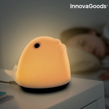"InnovaGoods" pakraunamas silikoninis naktinis šviestuvas "Banginis", 800 mAh