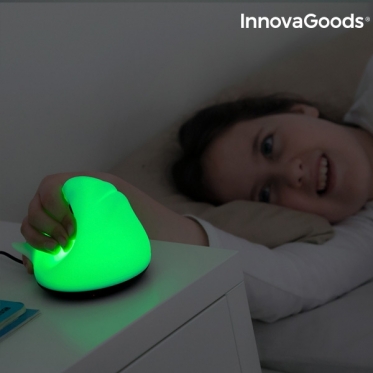 "InnovaGoods" pakraunamas silikoninis naktinis šviestuvas "Banginis", 800 mAh