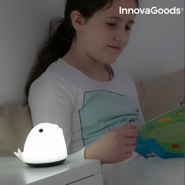 "InnovaGoods" pakraunamas silikoninis naktinis šviestuvas "Banginis", 800 mAh