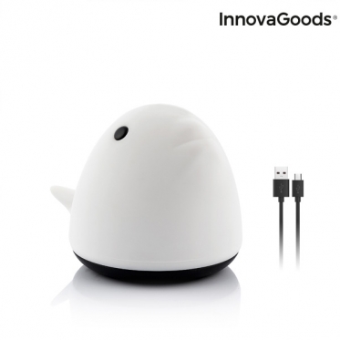"InnovaGoods" pakraunamas silikoninis naktinis šviestuvas "Banginis", 800 mAh