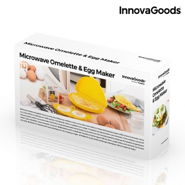 Du viename, forma omletui ir kiaušiniams gaminti mikrobangų krosnelėje "InnovaGoods"