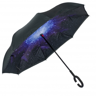 Atvirkščiai sulankstomas skėtis "Galaktika"