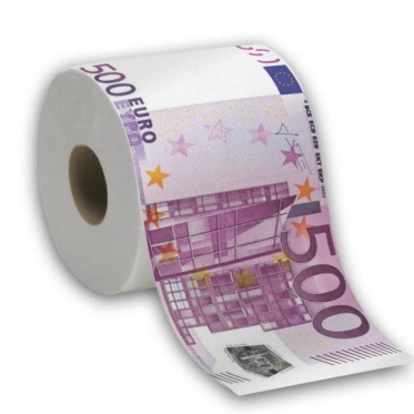 Tualetinis popierius "500 eurų"