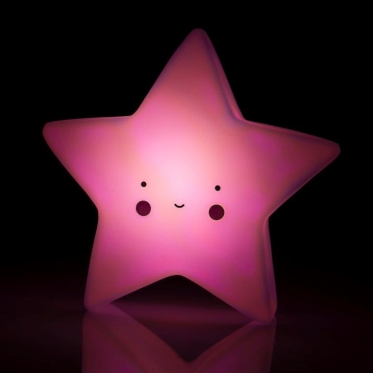 Dekoratyvinė naktinė lempa "Žvaigždutė" (rožinė)
