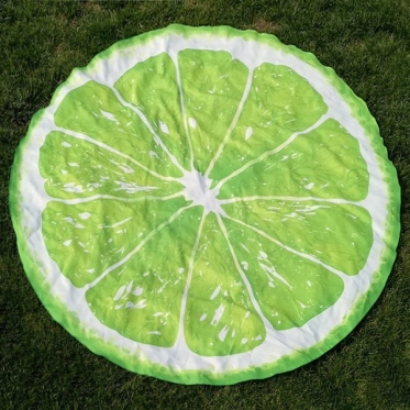 Paplūdimio kilimėlis "Žalioji citrina", Ø 135 cm