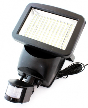 120 LED belaidė lempa su saulės baterija ir judesio davikliu
