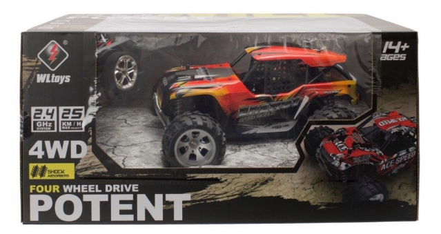 Nuotoliniu būdu valdomas automobilis "WL Toys 18405", 25 x 19,5 x 13 cm