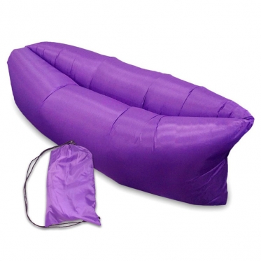 Pripučiamas paplūdimio gultas "Lazy Bag" violetinis