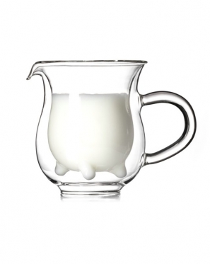 Stiklinis indelis pienui