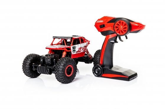Nuotolinio valdymo visureigis "Rock Crawler" raudonas