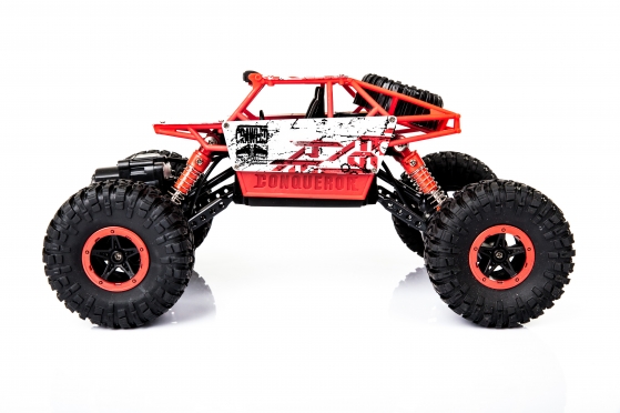 Nuotolinio valdymo visureigis "Rock Crawler" raudonas