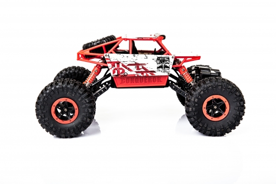 Nuotolinio valdymo visureigis "Rock Crawler" raudonas