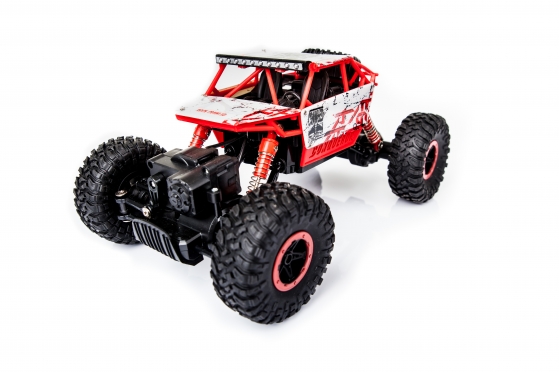 Nuotolinio valdymo visureigis "Rock Crawler" raudonas