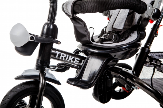 Daugiafunkcinis triratis vežimėlis - dviratis "Trike Fix SE" (pilkas)
