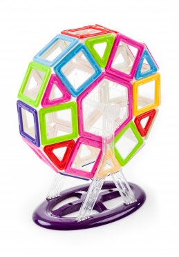 Spalvoti magnetiniai blokai "Magical Magnet Mini", 68 vnt.