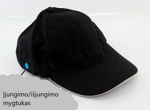 Šviečianti beisbolo kepurėlė