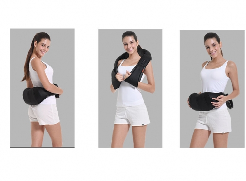 Masažuoklis "Shiatsu" (juodas)