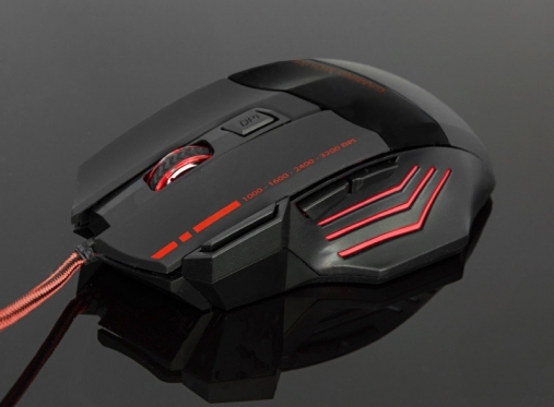 Optinė kompiuterio pelė "Gamer" (juoda, raudona)