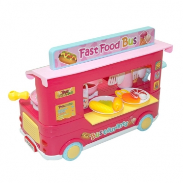 Žaislų rinkinys "Greito maisto autobusas"