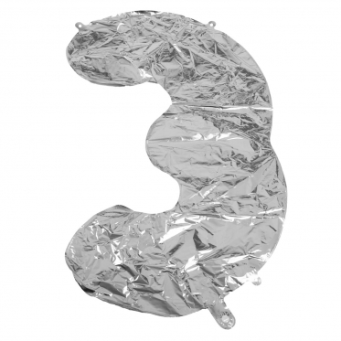 Balionas "Skaičius 3", 76 cm