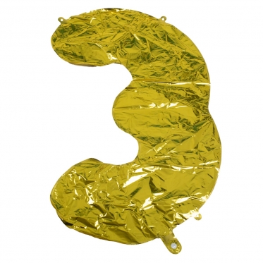 Balionas "Skaičius 3", 76 cm