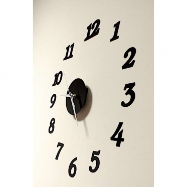 Sieninis laikrodis, Ø 70 - 130 cm (juodas)